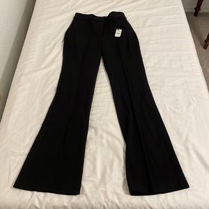 Express Flare High Rise Dress Pants Black